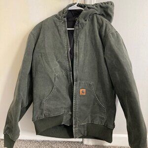 Green Carhartt Hooded Jacket